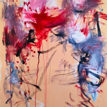 Картина под названием "Séoul" - Emily Starck, Подлинное произведение искусства, Акрил Установлен на Деревянная рама для носи…
