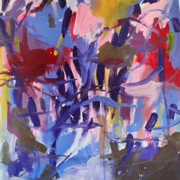 Картина под названием "Retour du Midi" - Emily Starck, Подлинное произведение искусства, Акрил Установлен на Деревянная рама…