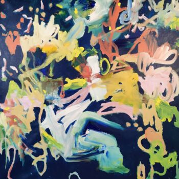 Pintura titulada "Une étoile dans la…" por Emily Starck, Obra de arte original, Acrílico Montado en Bastidor de camilla de m…