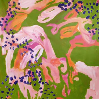 Картина под названием "Vagina lines" - Emily Starck, Подлинное произведение искусства, Акрил Установлен на Деревянная рама д…
