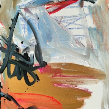 Картина под названием "ST20231020" - Emily Starck, Подлинное произведение искусства, Акрил Установлен на Деревянная рама для…