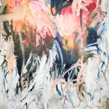 Картина под названием "My love" - Emily Starck, Подлинное произведение искусства, Акрил Установлен на Деревянная рама для но…