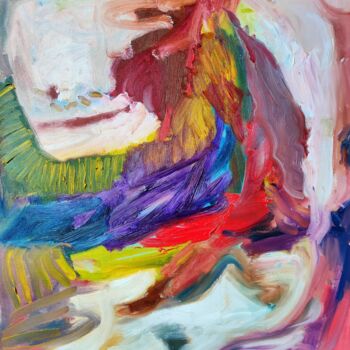 Картина под названием "Let's cultivate our…" - Emily Starck, Подлинное произведение искусства, Масло Установлен на Другая же…
