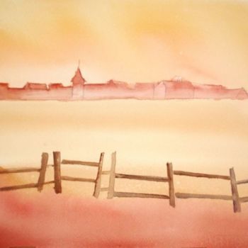 Картина под названием "Dans le brouillard" - Jocelyne Dumont, Подлинное произведение искусства