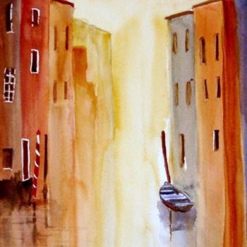 Painting titled "Venise" by Jocelyne Dumont, Original Artwork