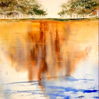 Malarstwo zatytułowany „lac à la manière de…” autorstwa Jocelyne Dumont, Oryginalna praca