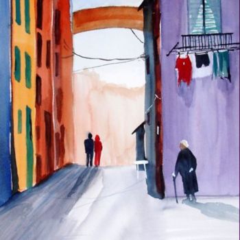 Painting titled "Burano" by Jocelyne Dumont, Original Artwork