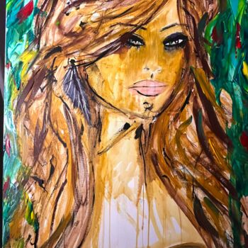 Painting titled "Vicky" by Emma C, Original Artwork, Acrylic