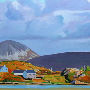 Painting titled "Over To Kincasslagh…" by Emma Cownie, Original Artwork, Oil