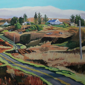 Painting titled "Long and Winding Ro…" by Emma Cownie, Original Artwork, Oil