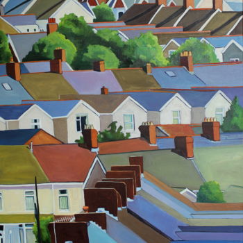 Painting titled "Over To Bernard Str…" by Emma Cownie, Original Artwork, Oil