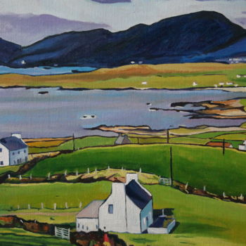 Pintura titulada "North Dingle, Irela…" por Emma Cownie, Obra de arte original, Oleo