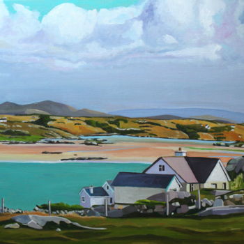 Painting titled "From Cruit Island,…" by Emma Cownie, Original Artwork, Oil