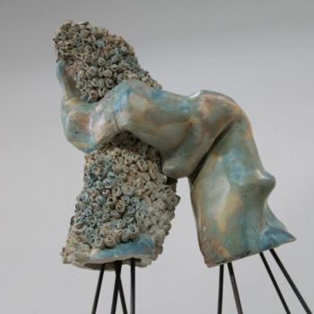 Sculpture intitulée "Etreinte 2, to Joha…" par Emma Hyvernat, Œuvre d'art originale