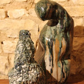 Sculpture titled "Bonnie and Clay" by Emma Hyvernat, Original Artwork, Ceramics