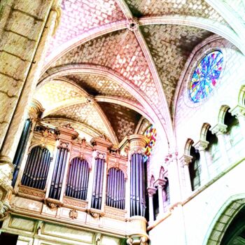 Fotografia intitulada "Les grandes orgues" por Emma Laflute, Obras de arte originais, Fotografia digital