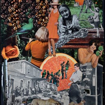 Collages intitolato "Aromatic" da Emma Margo, Opera d'arte originale, Collages