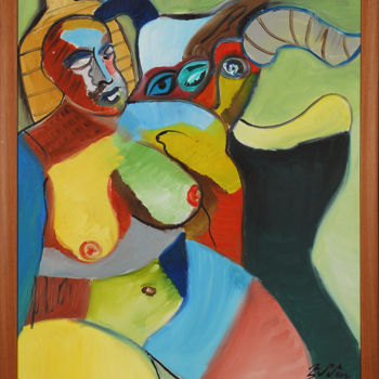 Painting titled "Degradation" by Emma Tumanyan, Original Artwork, Oil