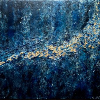 Painting titled "Subacqua" by Emmanuelle Biscara, Original Artwork, Acrylic Mounted on Wood Stretcher frame