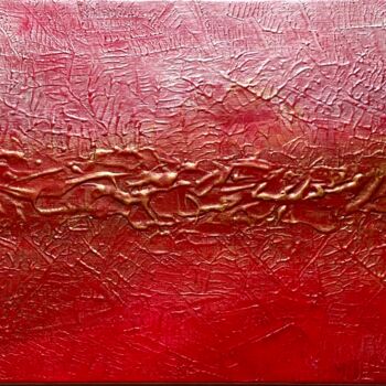 Pittura intitolato "Streams" da Emmanuelle Biscara, Opera d'arte originale, Acrilico Montato su Telaio per barella in legno