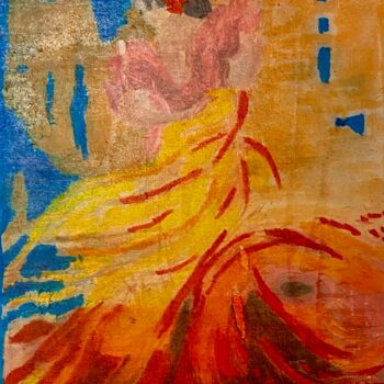 Malerei mit dem Titel "Danseuse de flamenco" von Emma Laroche, Original-Kunstwerk, Marker