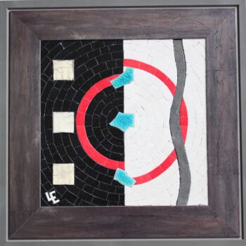 Коллажи под названием "LIGNES" - Emmanuel Landais, Подлинное произведение искусства, Коллажи Установлен на Деревянная панель