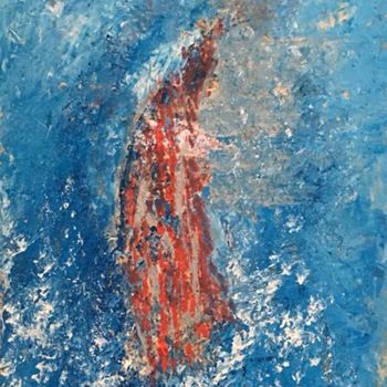 Pintura intitulada "Bleu Sanguin" por Emmanuel Le Pogam, Obras de arte originais, Acrílico
