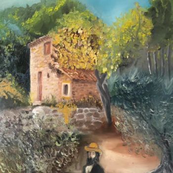 Pintura intitulada "Le Cabanon de Cézan…" por Emmanuel Le Pogam, Obras de arte originais, Óleo