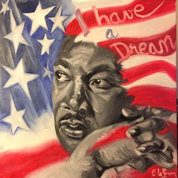 Pintura titulada "I HAVE A DREAM" por Emmanuel Le Pogam, Obra de arte original, Oleo