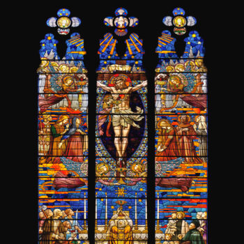 Fotografia intitolato "Le Vitrail du Saint…" da Emmanuel Mathiss De La Citadelle, Opera d'arte originale, Fotografia digital…
