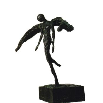 Sculpture intitulée "Flight of Fancy" par Emmanuel Okoro, Œuvre d'art originale, Bronze