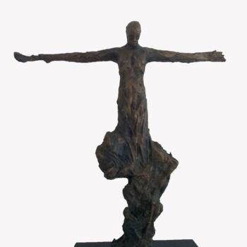 Rzeźba zatytułowany „Root OF A Nation” autorstwa Emmanuel Okoro, Oryginalna praca, Brąz