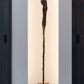 Sculpture titled "Uplifted" by Emmanuel Okoro, Original Artwork, Bronze