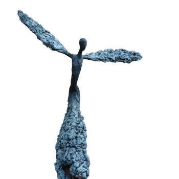 Sculpture intitulée "Blackswan" par Emmanuel Okoro, Œuvre d'art originale, Résine
