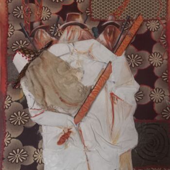 Pittura intitolato "Eyo" da Emmanuel Olaleye, Opera d'arte originale, Acrilico