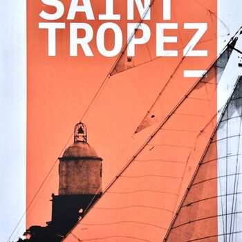 Estampas & grabados titulada "Saint Tropez" por Emmanuel Quinart, Obra de arte original, Serigrafía