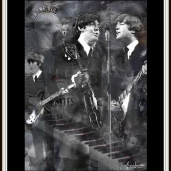 Arts numériques intitulée "The Beatles" par Epidermic Session, Œuvre d'art originale, Peinture numérique