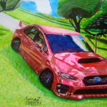 Malarstwo zatytułowany „Subaru wrx” autorstwa Emmanuel Vallejo, Oryginalna praca