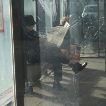 Fotografia intitulada "bus stop 2" por Emmanuel Jahan, Obras de arte originais