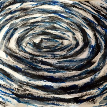 Peinture intitulée "Le bleu de l'âme -…" par Em'Art, Œuvre d'art originale, Acrylique