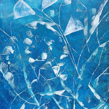 Pintura intitulada "Printemps de glace" por Emmanuelle Donzé, Obras de arte originais, Acrílico