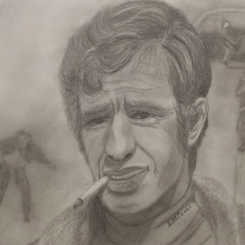 Dessin intitulée "BEBEL" par Emmanuelle Menny Fleuridas, Œuvre d'art originale, Graphite