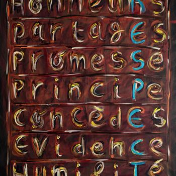 "Essence de vie" başlıklı Tablo Emmanuelle Sennhenn tarafından, Orijinal sanat, Akrilik