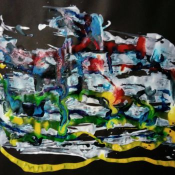 Pittura intitolato "Sans titre" da Emmanuelle Noizet, Opera d'arte originale, Inchiostro