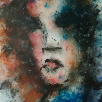Ζωγραφική με τίτλο "Marianne" από Emmanuelle Noizet, Αυθεντικά έργα τέχνης, Ακρυλικό