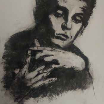 Printmaking titled "Egon" by Emmanuelle Noizet, Original Artwork, Engraving