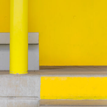 Photography titled "yellow wall ( editi…" by Emmanuel Passeleu, Original Artwork, Digital Photography