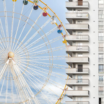 Fotografia intitulada "Grande roue" por Emmanuel Passeleu, Obras de arte originais, Fotografia digital