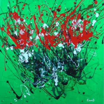 Pittura intitolato "Disturbi di rosso" da Emme, Opera d'arte originale