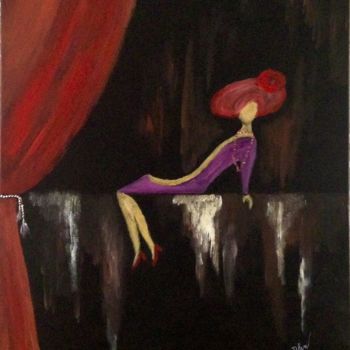 Peinture intitulée "Mademoiselle" par Emmeline Delzenne, Œuvre d'art originale, Acrylique
